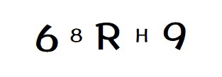 六uRw九（漢数字はアラビア数字に直した上で入力してください）